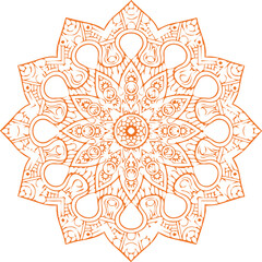 Beautiful flower art and mandala vector design