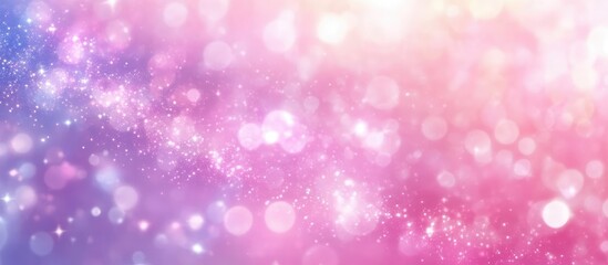Glossy multicolored pink and purple tones with shimmering bokeh effect creating an elegant textured background and ample space for text placement