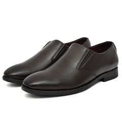 black leather shoes