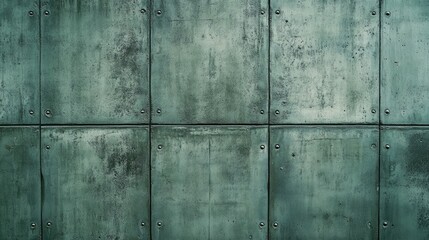 Industrial Gray Green Concrete Texture Vertical Surface with Weathered Appearance for Background Use