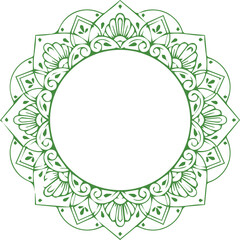 Beautiful flower art and mandala vector design