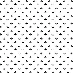 Black and White Small Motifs Design Pattern.