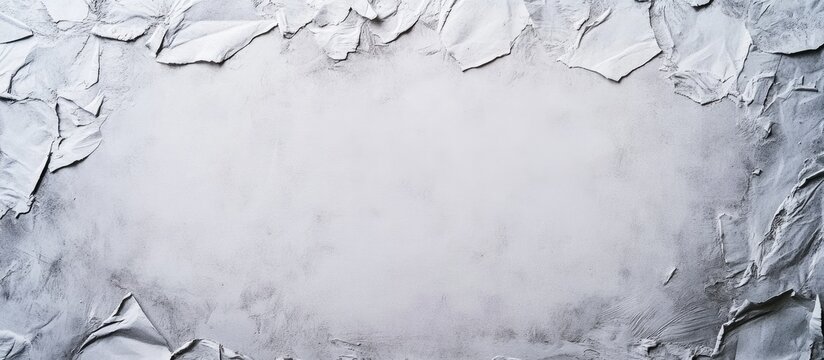 Textured background with crumpled and wrinkled white paper creating a blank space for text or design elements Copy Space