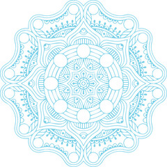 Beautiful flower art and mandala vector design