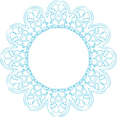 Beautiful flower art and mandala vector design