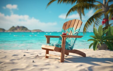 Obraz premium Relaxing on a Tropical Beach