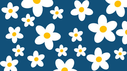 Daisy blue background 