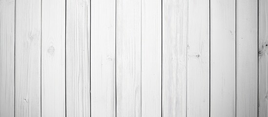 Obraz premium White Wooden Plank Wall Textured Background with Copy Space for Design and Layouts