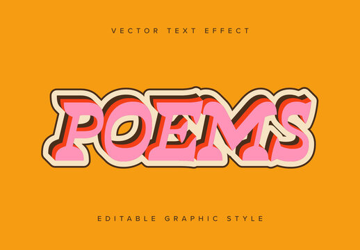 Layered 3D Text Effect Mockup