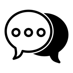 Chat Icon with Mixed Style