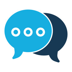 Chat Icon with Duo Tone Style