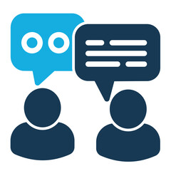 Dialog Icon with Duo Tone Style