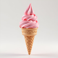 3d Illustration Ice Cream