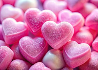 Fototapeta premium Heart Candies Valentine's Day Portrait Photography