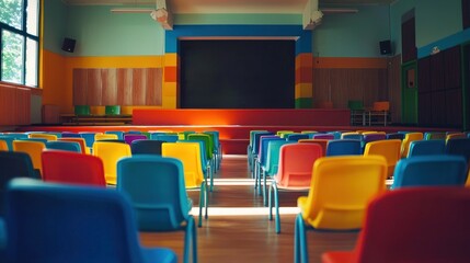 Colorful Auditorium: A Vibrant Space for Learning and Performances