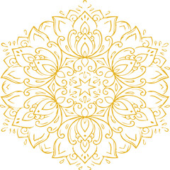 Beautiful flower art and mandala vector design