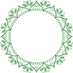 Beautiful flower art and mandala vector design