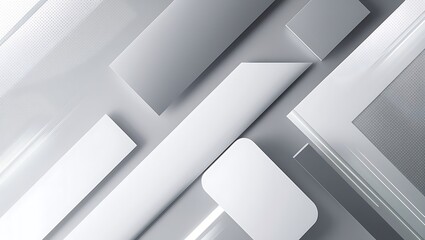 Futuristic Abstract Background with Translucent Rectangles, Dynamic Diagonal Flow, and Light Gray-to-White Gradient for a Minimalist, Clean, and Modern Look