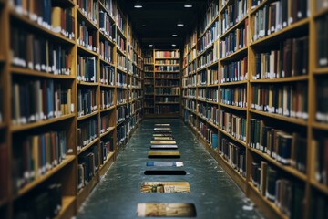 Obraz premium The Empty Bookshelf, Dementia