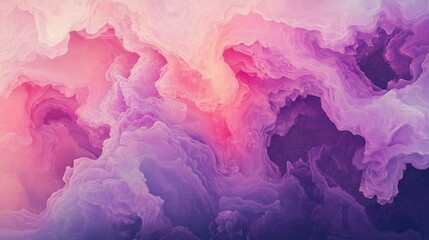 Fototapeta premium Dreamy abstract cloud patterns in pink and purple with delicate textures