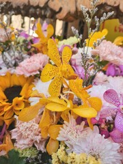 Close up ot bouquet flowers