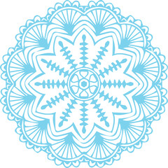 Beautiful flower art and mandala vector design