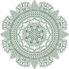 Beautiful flower art and mandala vector design