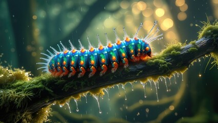 caterpillar of a moth