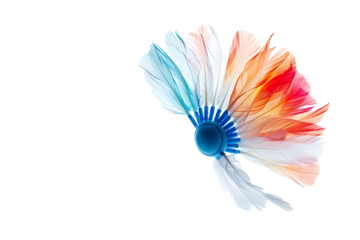 badminton shuttlecock isolated on a transparent background