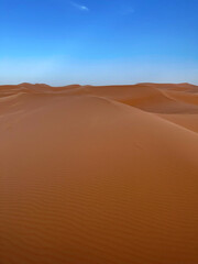 texture of sand dune in erg chebbi desert