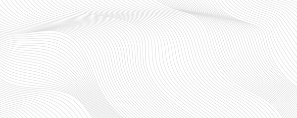 Abstract gray wave dynamic curve lines background. Energy technology concept modern backdrop design for business, presentation, banner.
