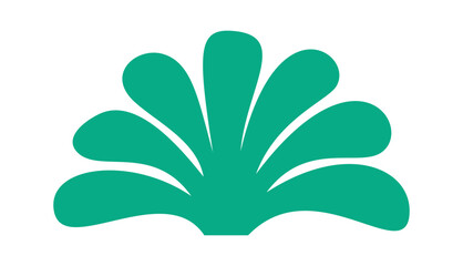 Lush green grass design element