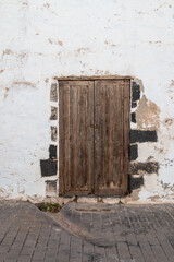 Small wooden door, Teguise, Lanzarote, Spain