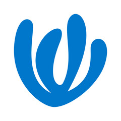 Simple grass modern doodle graphic