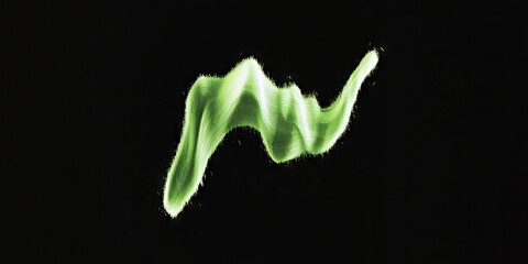 Obraz premium Digital Render of Abstract Green Form