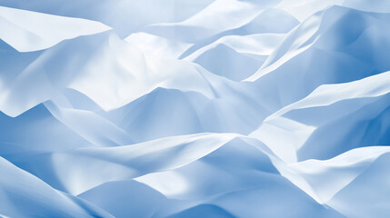 Obraz premium Soft, flowing textures of blue fabric, creating an elegant and soothing visual, ideal for backgrounds and design projects