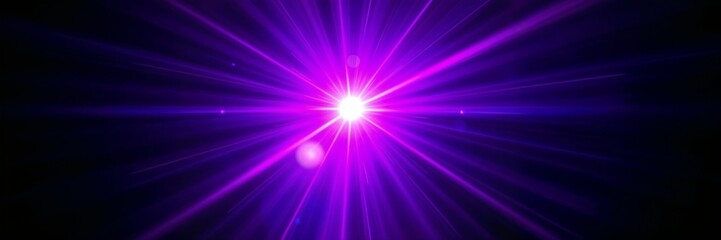 bright purple light ray burst, abstract background, artistic design, copy space