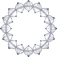 Beautiful flower art and mandala vector design