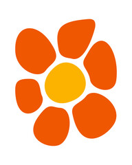 Cute spring flower design element