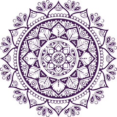 Beautiful flower art and mandala vector design