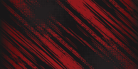 Fototapeta premium Grunge texture effect background. Distressed rough dark abstract textured. Black isolated on red.