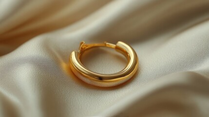 Elegant gold wedding rings on soft fabric creating a romantic atmosphere for vows and commitment