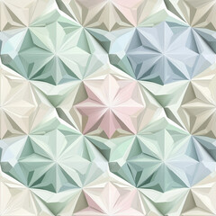 Geometric origami-inspired prints seamless patterns japanese folding art home decor abstract viewpoint diy craft ideas