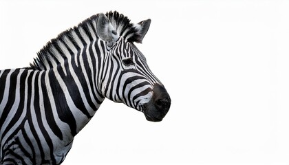 zebra isolated on white