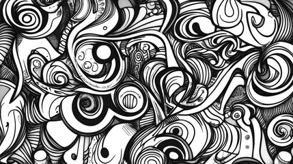 abstract doodle hand drawn background
