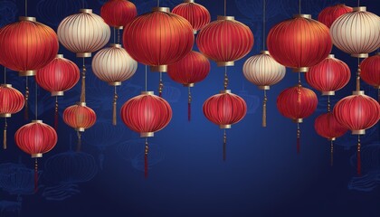 Obraz premium chinese new year lanterns