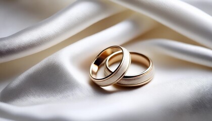 wedding rings on the table
