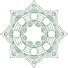 Beautiful flower art and mandala vector design