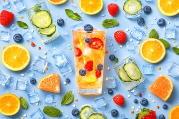 Refreshing Fruit Ice Drink Recipe