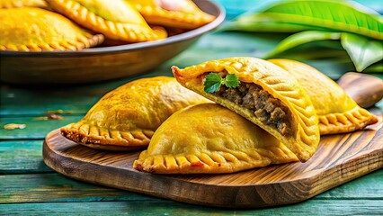 Jamaican Beef Patties - Authentic Meat Pies - Delicious Food Photography